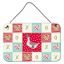 CK5328DS812 8 x 12 in. Buff Grey Back Goose Love Wall or Door Hanging Prints
