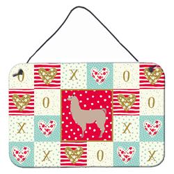 CK5343DS812 8 x 12 in. Llama Love Wall or Door Hanging Prints