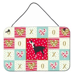 CK5345DS812 8 x 12 in. Llama Q Ara Love Wall or Door Hanging Prints