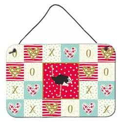 CK5351DS812 8 x 12 in. Common Ostrich Love Wall or Door Hanging Prints