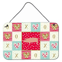CK5359DS812 8 x 12 in. American Landrace Pig Love Wall or Door Hanging Prints