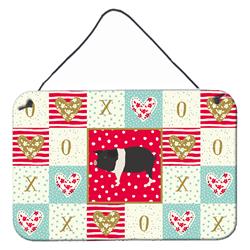 CK5366DS812 8 x 12 in. Hampshire Pig Love Wall or Door Hanging Prints