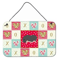 CK5368DS812 8 x 12 in. Vietnamese Pot-Bellied Pig Love Wall or Door Hanging Prints