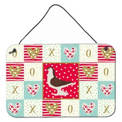 CK5370DS812 8 x 12 in. Large Pigeon Love Wall or Door Hanging Prints