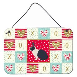 CK5385DS812 8 x 12 in. Dutch Rabbit Love Wall or Door Hanging Prints