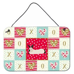 CK5394DS812 8 x 12 in. California White Rabbit Love Wall or Door Hanging Prints