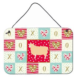 CK5401DS812 8 x 12 in. English Leicester Longwool Sheep Love Wall or Door Hanging Prints