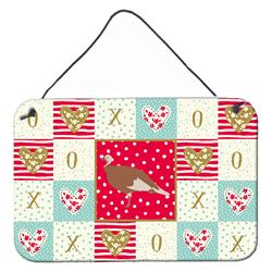 CK5411DS812 8 x 12 in. Jersey Buff Turkey Hen Love Wall or Door Hanging Prints