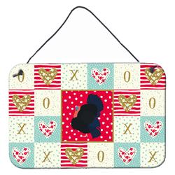 CK5412DS812 8 x 12 in. Norfolk Black Turkey Love Wall or Door Hanging Prints
