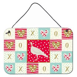 CK5416DS812 8 x 12 in. Beltsville Small White Turkey Hen Love Wall or Door Hanging Prints