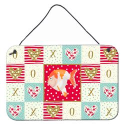 CK5474DS812 8 x 12 in. Lionhead Goldfish Love Wall or Door Hanging Prints