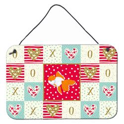CK5475DS812 8 x 12 in. Oranda Red Cap Goldfish Love Wall or Door Hanging Prints