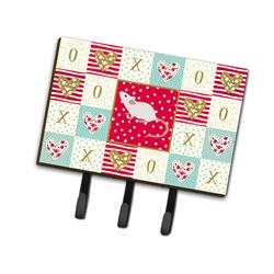 6 x 2 x 9 in. White Domestic Mouse Love Leash or Key Holder