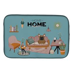 Carolines Treasures CK7858DDM 14 x 21 in. Brown French Bulldog Sweet Home Dish Drying Mat