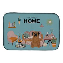 14 x 21 in. Brindle Mastiff Sweet Home Dish Drying Mat
