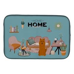 14 x 21 in. Karelian Bear Dog Sweet Home Dish Drying Mat