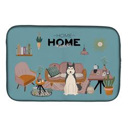 14 x 21 in. West Siberian Laika Spitz Sweet Home Dish Drying Mat