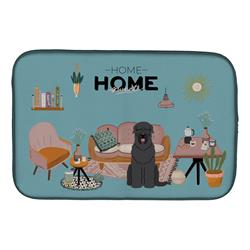 14 x 21 in. Black Russian Terrier Sweet Home Dish Drying Mat