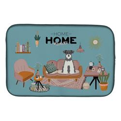 Picture of Carolines Treasures CK7899DDM 14 x 21 in. Salt & Pepper Miniature Schnauzer Sweet Home Dish Drying Mat