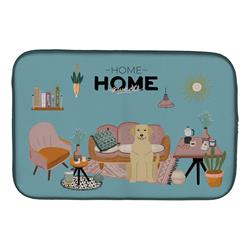 14 x 21 in. Yellow Labrador Sweet Home Dish Drying Mat