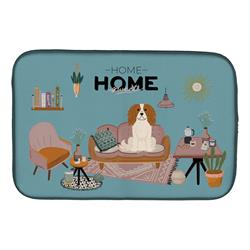 14 x 21 in. Cavalier Spaniel Sweet Home Dish Drying Mat