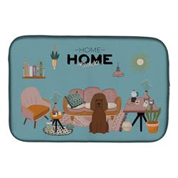 14 x 21 in. Irish Water Spaniel Sweet Home Dish Drying Mat