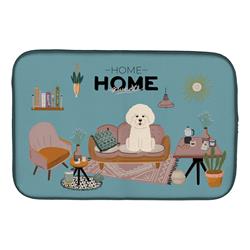 14 x 21 in. Bichon Frise Sweet Home Dish Drying Mat