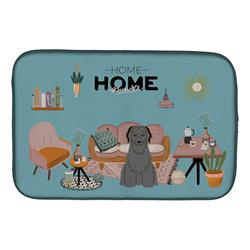 14 x 21 in. Black Briard Sweet Home Dish Drying Mat