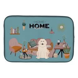 14 x 21 in. Great Pyrenese Sweet Home Dish Drying Mat