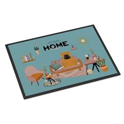 CK7967JMAT 24 x 36 in. Red English Bulldog Sweet Home Indoor or Outdoor Mat