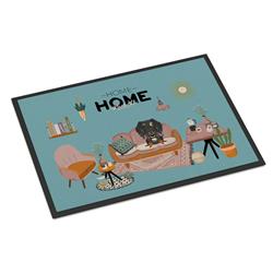 CK7973JMAT 24 x 36 in. Dapple Wire Haired Dachshund Sweet Home Indoor or Outdoor Mat