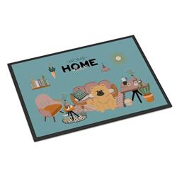 CK7989JMAT 24 x 36 in. Cream Chow Chow Sweet Home Indoor or Outdoor Mat