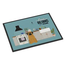 18 x 27 in. Mastiff Kitchen Scene Indoor or Outdoor Mat