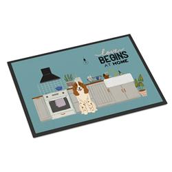 18 x 27 in. Russian Spaniel Kitchen Scene Indoor or Outdoor Mat