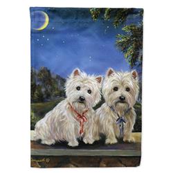 11 x 0.01 x 15 in. Westie Moonlight Stroll Garden Flag
