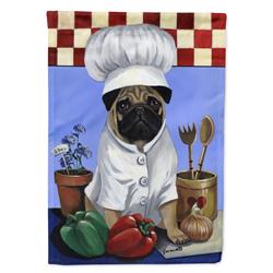 11 x 0.01 x 15 in. Pug Veggie Chef Garden Flag