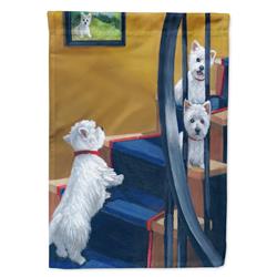 11 x 0.01 x 15 in. Westie Going Up Garden Flag