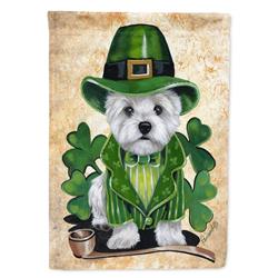 PPP3214GF 11 x 0.01 x 15 in. Westie St Patricks Day Leprechaun Garden Flag