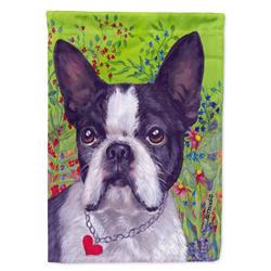 28 x 0.01 x 40 in. Boston Terrier Jungle Canvas House Flag