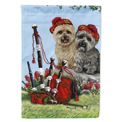 28 x 0.01 x 40 in. Cairn Terrier Pipers Canvas House Flag