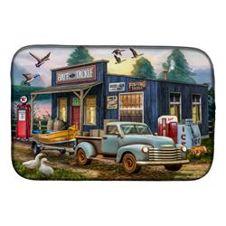 Picture of Carolines Treasures PTW2065DDM 14 x 21 in. Early Bird Catches the Fish Bait Shop Dish Drying Mat