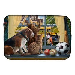 Picture of Carolines Treasures PTW2074DDM 14 x 21 in. Beagle, Cats Back to School Dish Drying Mat