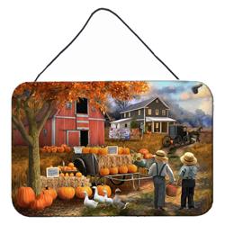 8 x 12 in. Fall Amish Pumpkin Stand Wall or Door Hanging Prints