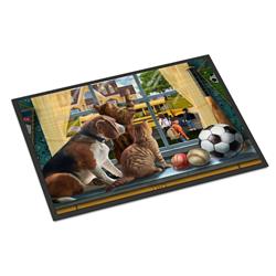 PTW2074JMAT 24 x 36 in. Beagle, Cats Back to School Indoor or Outdoor Mat