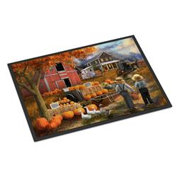 24 x 36 in. Fall Amish Pumpkin Stand Indoor or Outdoor Mat