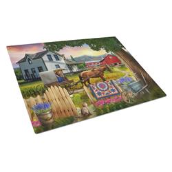 Headed Home for Dinner Farm Glass Cutting Board - Large