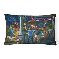 12 x 3 x 16 in. 4th of July At Grandpas USA Canvas Fabric Decorative Pillow