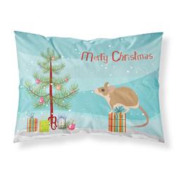30 x 0.15 x 20.5 in. Spiny Mouse Merry Christmas Fabric Standard Pillowcase