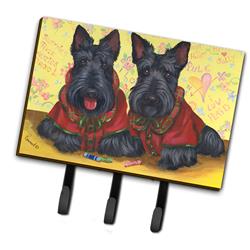 6 x 2 x 9 in. Scottish Terrier Scotties Rule Leash or Key Holder