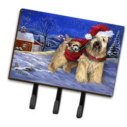 PPP3275TH68 6 x 2 x 9 in. Wheaten Terrier Christmas Leash or Key Holder